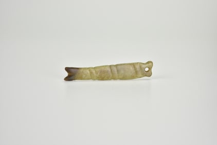 A Jade Fish-Shaped Pendant, Western Zhou Dynasty (circa 1046-771 Century BC)