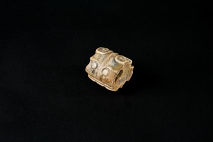 A Two-Section Jade Tiger Head, Shijiahe Culture, ca. 2500–2000 BC.