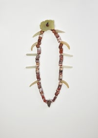 A Necklace of Agate and Jade Beads with a Central Jade Plaque, Western Zhou Dynasty (circa 1046-771