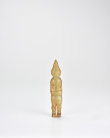 A White Jade Figure of a Divine Being, Shang Dynasty (circa 1600–1046 BC)