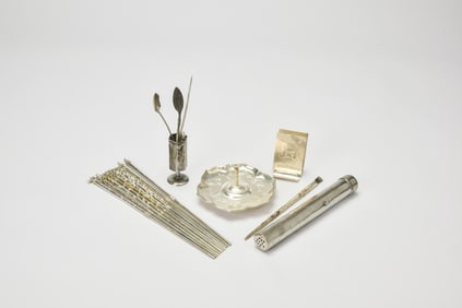 A Group of Chinese Silver Articles, Late Qing to Republic Period