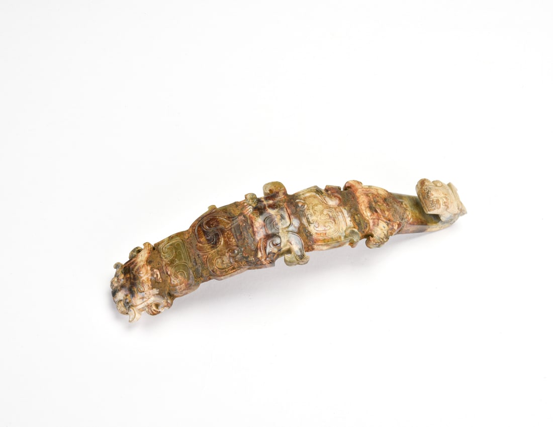 Han Dynasty. A Jade Belt Hook. (1 of 11)