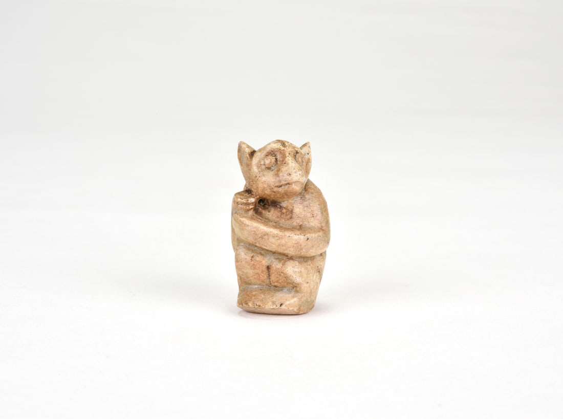 Han Dynasty (206 BC–AD 220). Jade Monkey Pendant. (1 of 8)