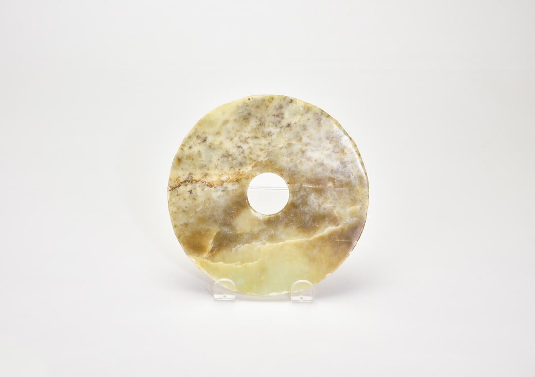 Jade Bi Disc Nephrite Late Warring States–Early Western Han. (1 of 6)