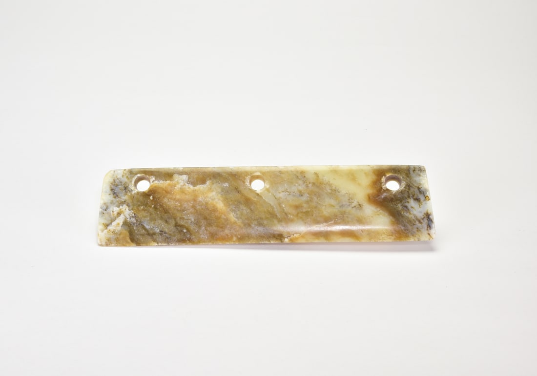 Jade Plaque (or Jade Sword Fitting Plaque). Warring States–Western Han. (1 of 6)