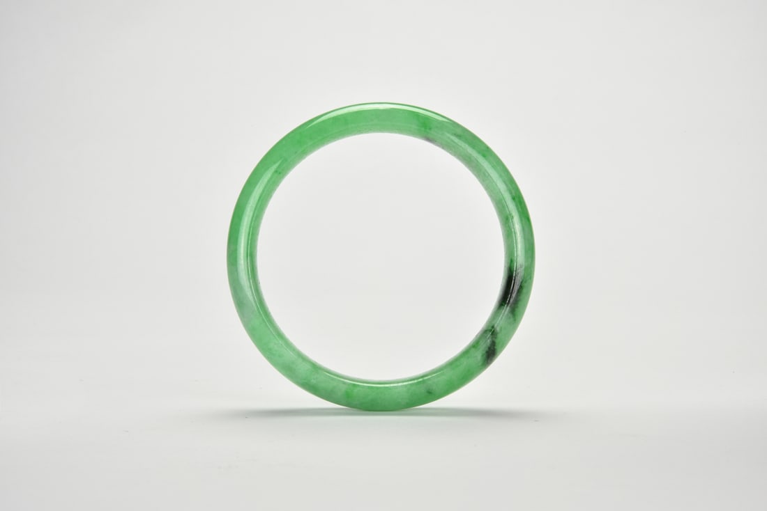 A Green Jadeite Bangle - 2