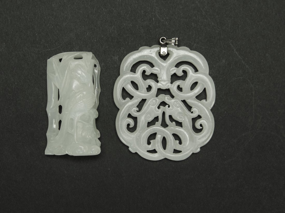 Late Qing/ Republic - A Set Of Chinese White Jade (1 of 8)
