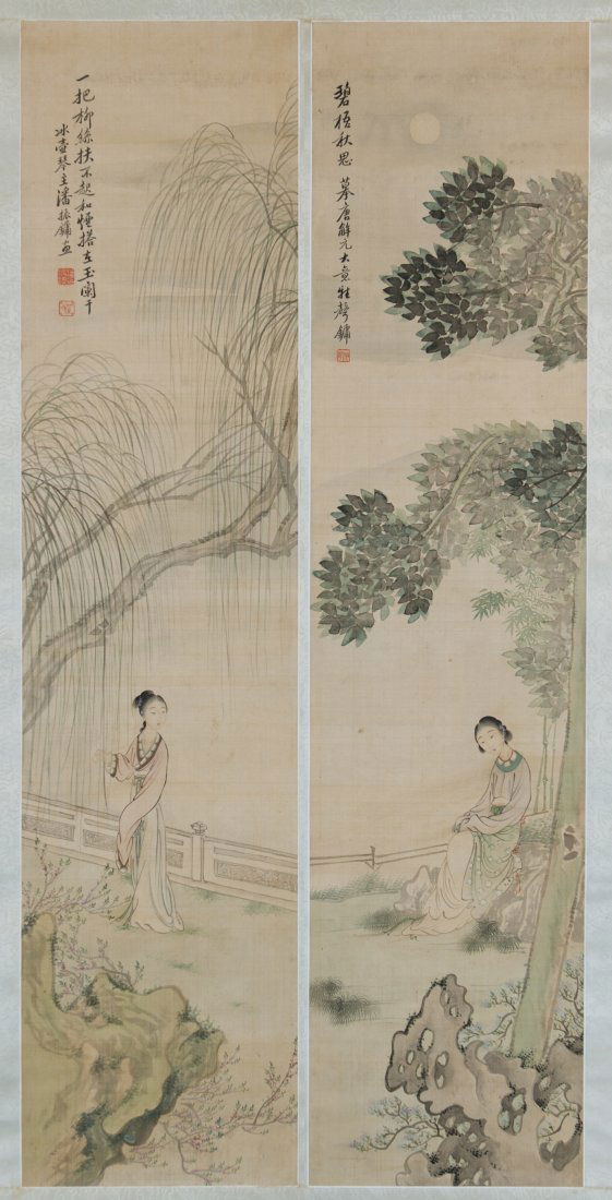 Pan Zhenyong (1852-1921) Chinese Painting -Two Painting (1 of 10)