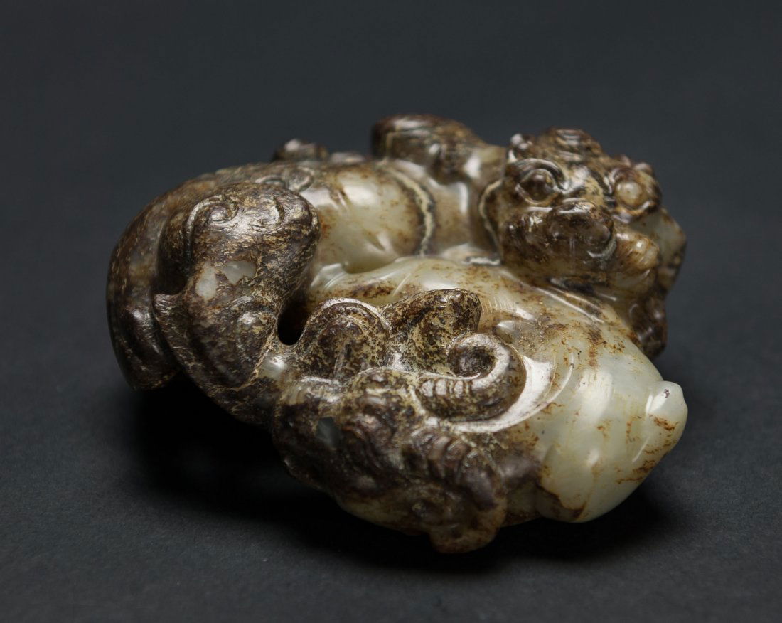 Song-A Russet White Jade Tiger And Lamb (1 of 4)