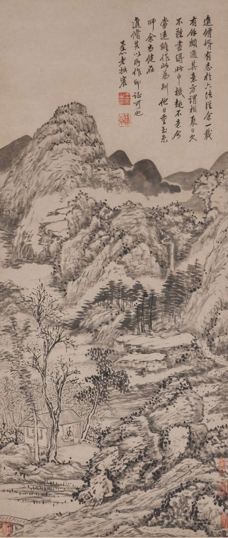 Wang Chen (1720-1797) Landscape (1 of 8)