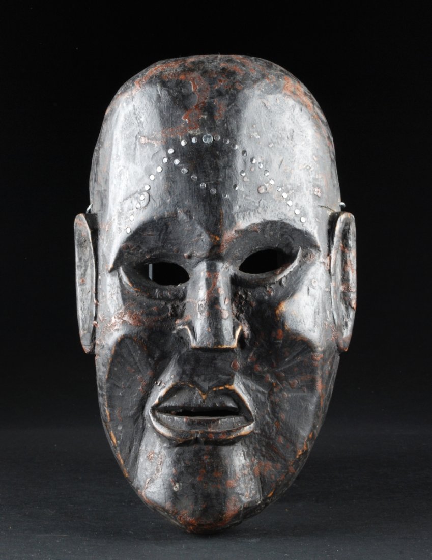 Shaman Mask of Protection, Nepalese. 10 1/2” x 6 1/2”: Shaman Mask of Protection, Nepalese. 10 1/2” x 6 1/2”