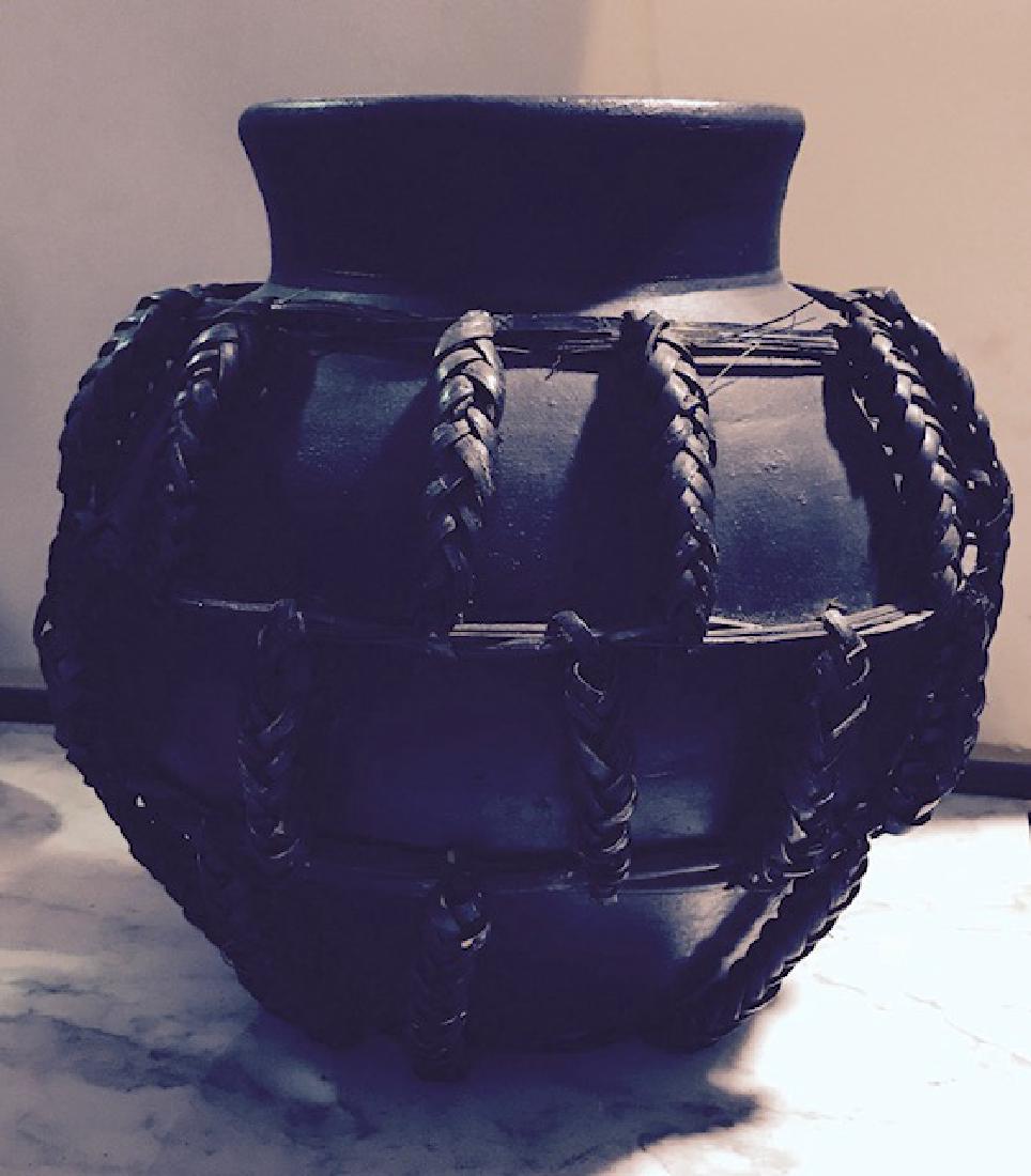 African Water Container Ethiopian: Size 12" high X 14" wide