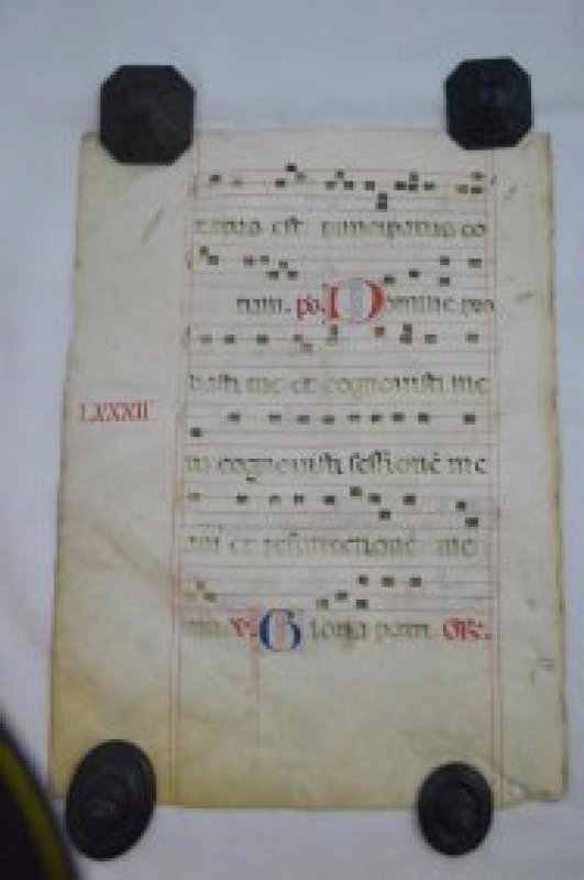 Roman Music 2 sided scroll: Roman Music scroll 2 sided on pig skin vellum