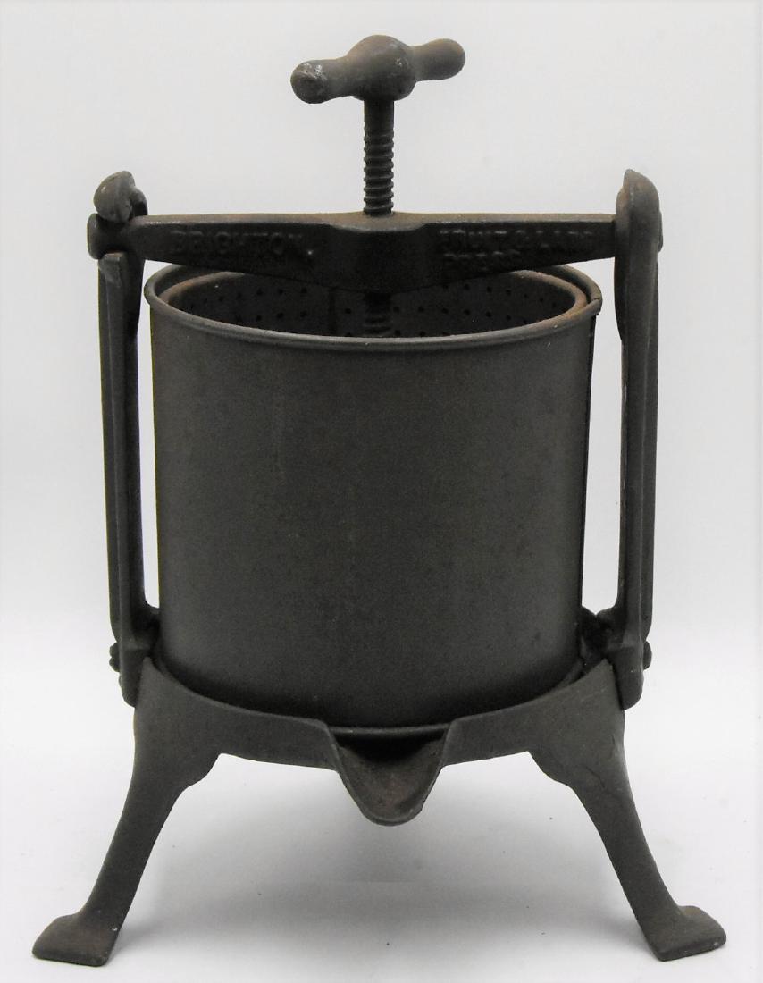Antique Fruit Press: 11.5H X 8.5W
