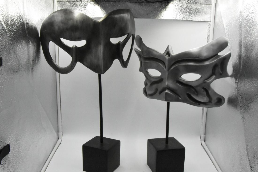 (2) Masquerade Mask Art Displays: 22H X 13L