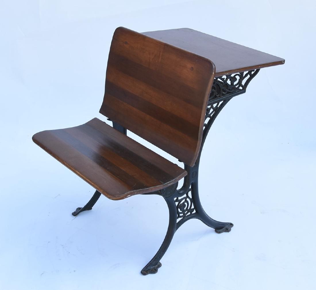 Antique School Desk Cast Iron Base Jan 05 2018 Auctions By