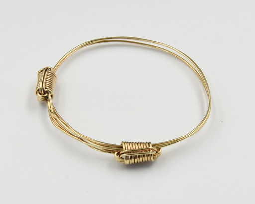 Gold Slave Bracelet Marked 14k In The Maner Of Yurman