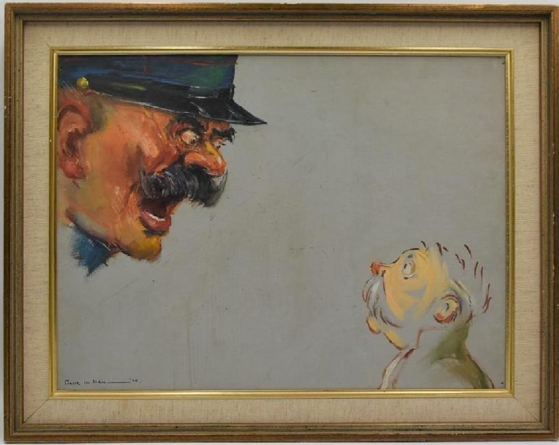Pierre La Mure "In Memorani" Original Signed: Size: 16"W x 12"H frame 19"W x 15"H Pierre La Mure is the Author of Mulin Rouge.