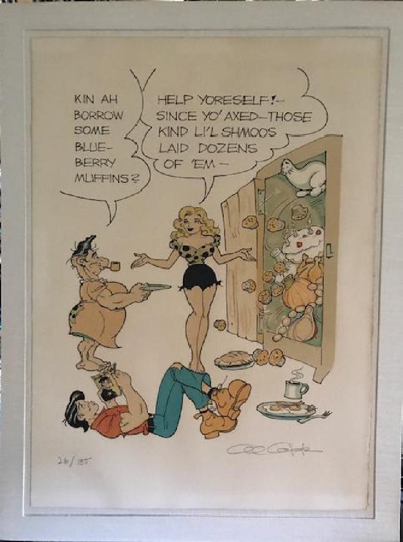 Li'l Abner Comic big size hand signed Al Capp, on: Size Long 29 3/4" wide 21 1/4" No. 26/100