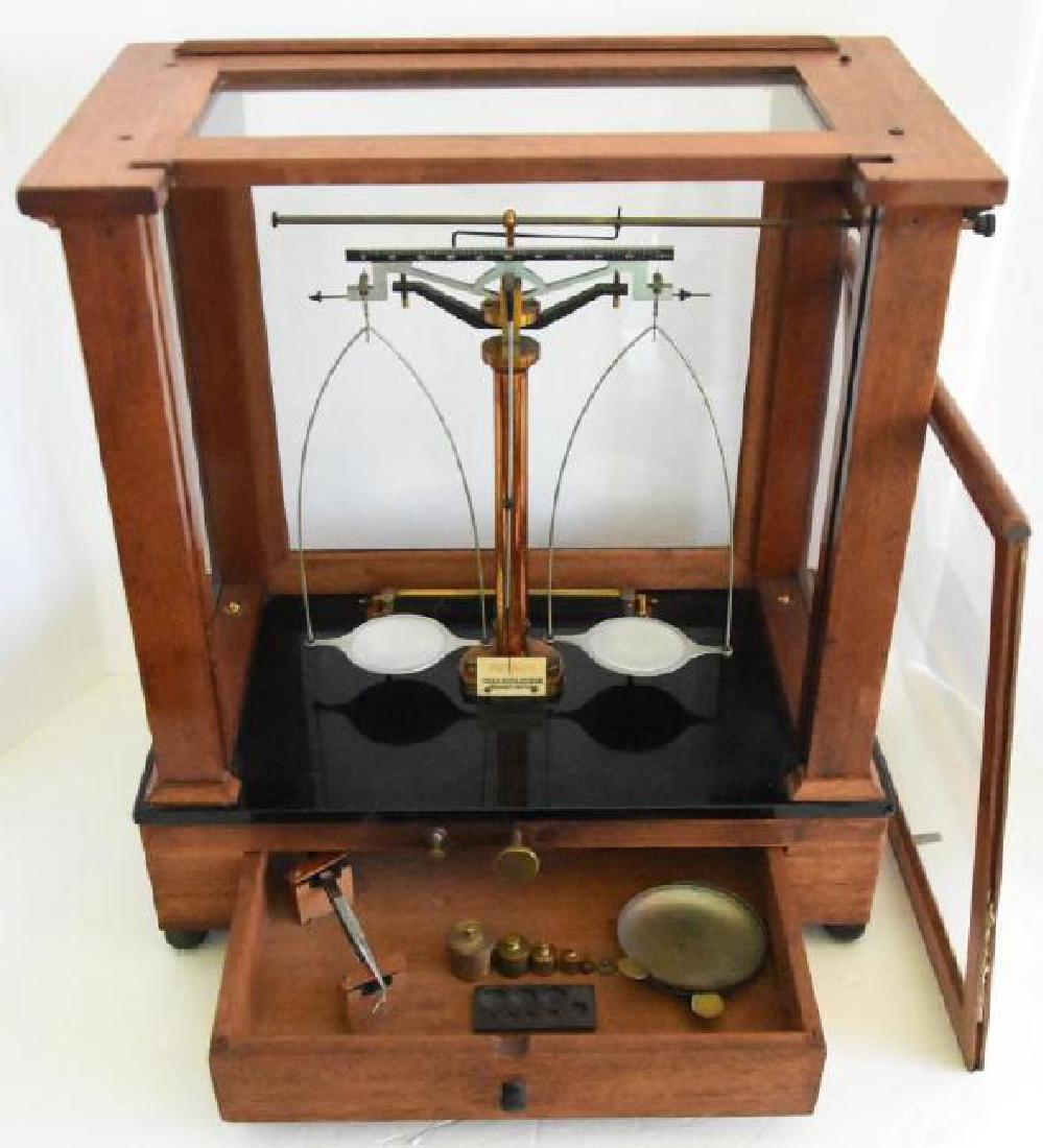 Antique Apothecary balance &/jewelers scale  glass (1 of 5)