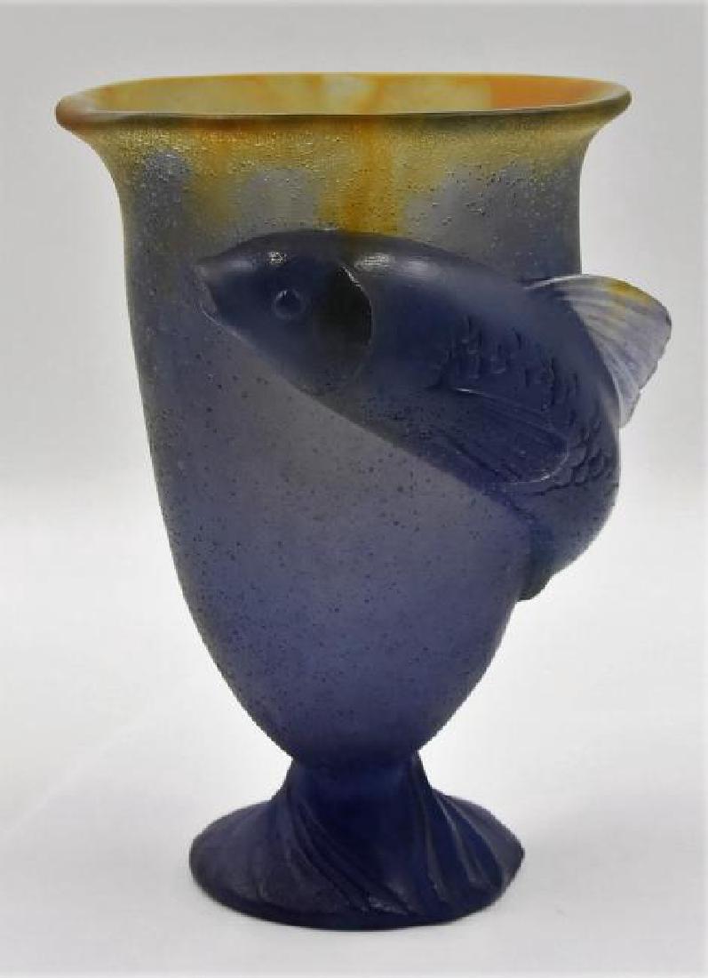 Daum France Blown Glass Vase Daum of France art glass (1 of 3)