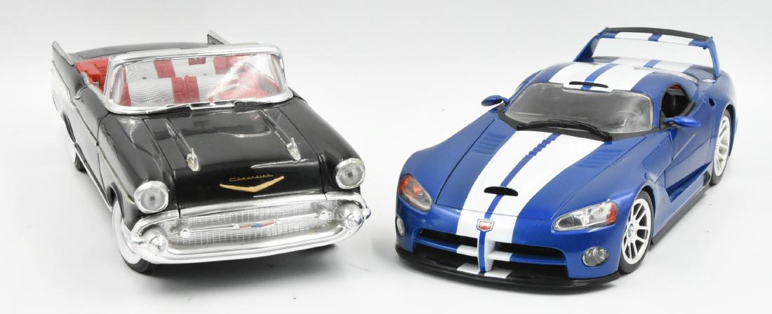 (2) Model Cars 57 Chevy and Dodge Viper (1 of 2)