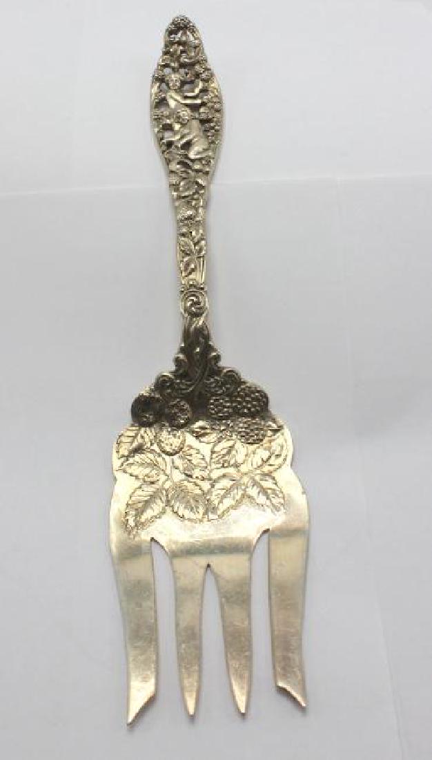 Antique Sterling Silver Serving Fork (1 of 1)
