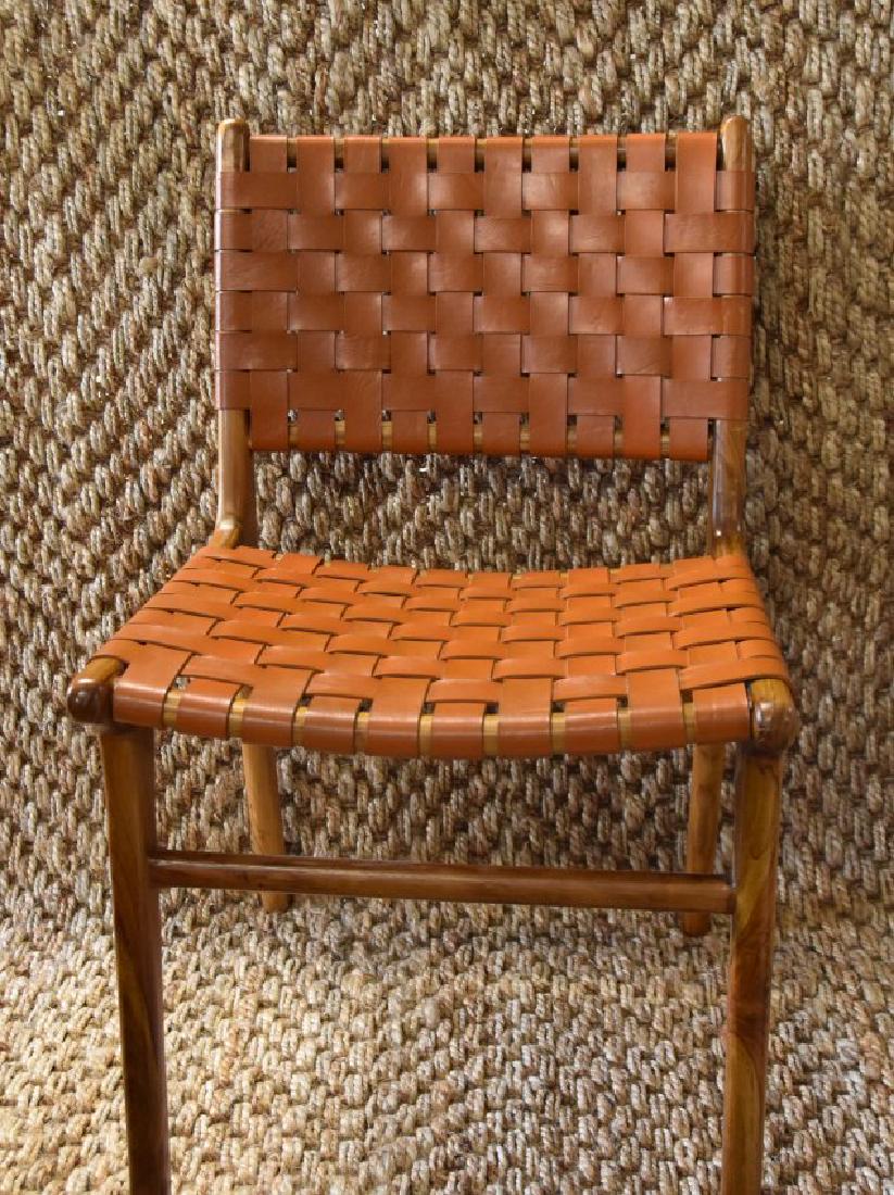 6 Leather Safavieh Richfield Heavy Cowhide leather: Size Laced Chairs 34" H X 20" W X 16" Deep