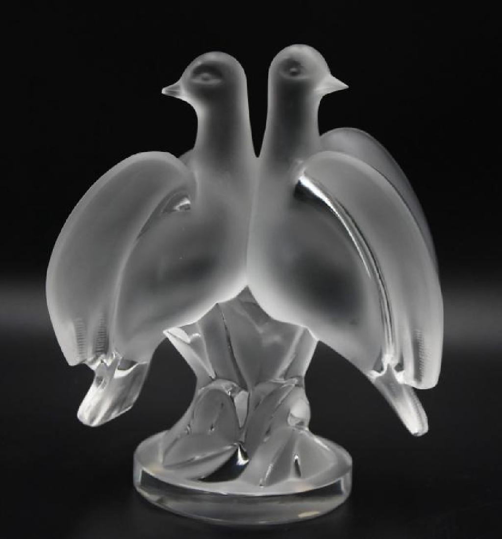 Lalique crystal doves (1 of 2)