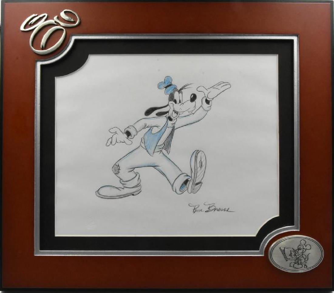 Goofy Walt Disney Original Signed by he artist Paul: Hand Signed Size 11 Inches X 9 Inches
