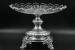 English SCHEFFIELD 800 Sterling Centerpiece Cr. 1830: Pair of Meiji Period Rice Total weight 41.1 otz, 11 1/2" width x 9" high German cut crystal top