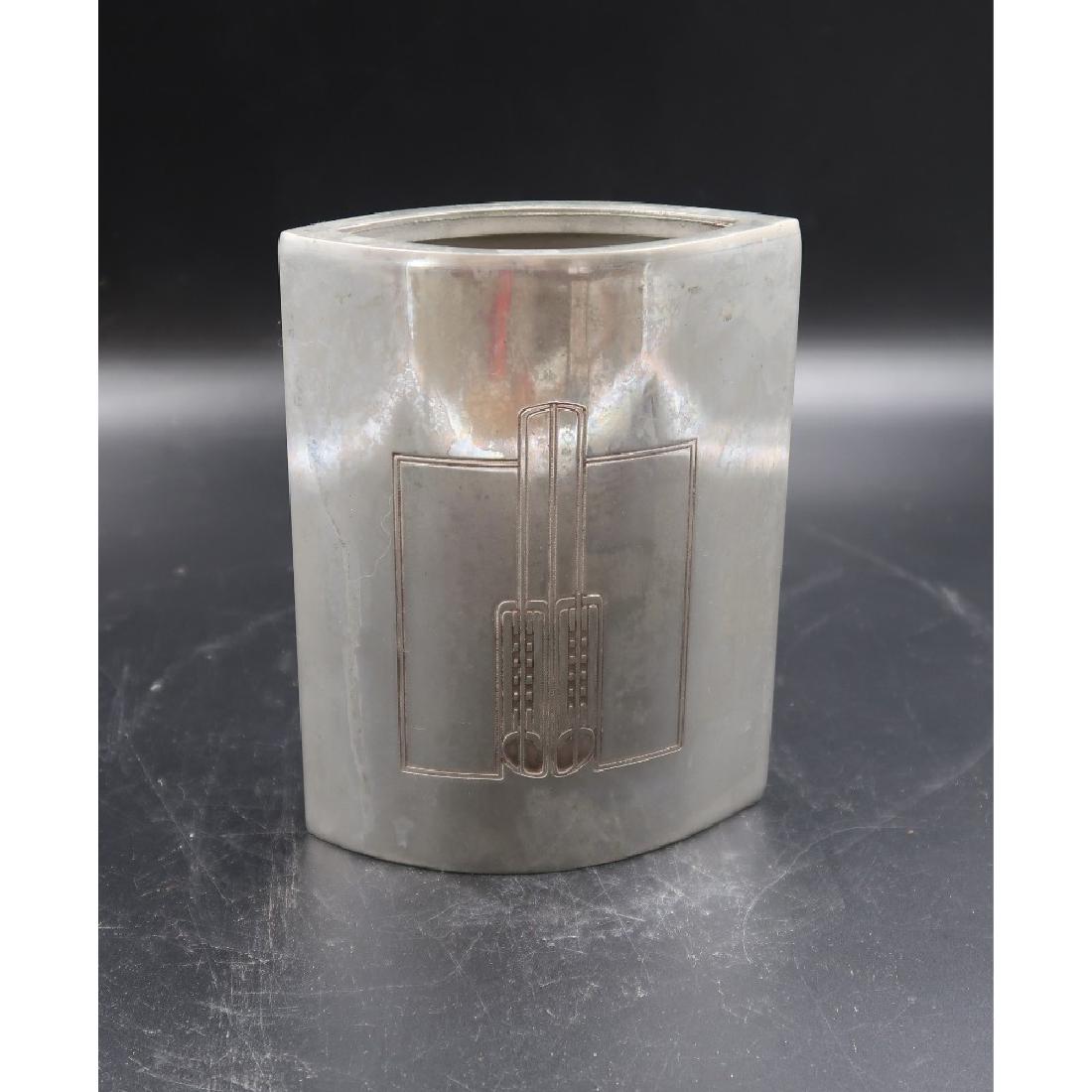 Charles Rennie Mackintosh Pewter: [6.5in./5in.] Pewter Vase.