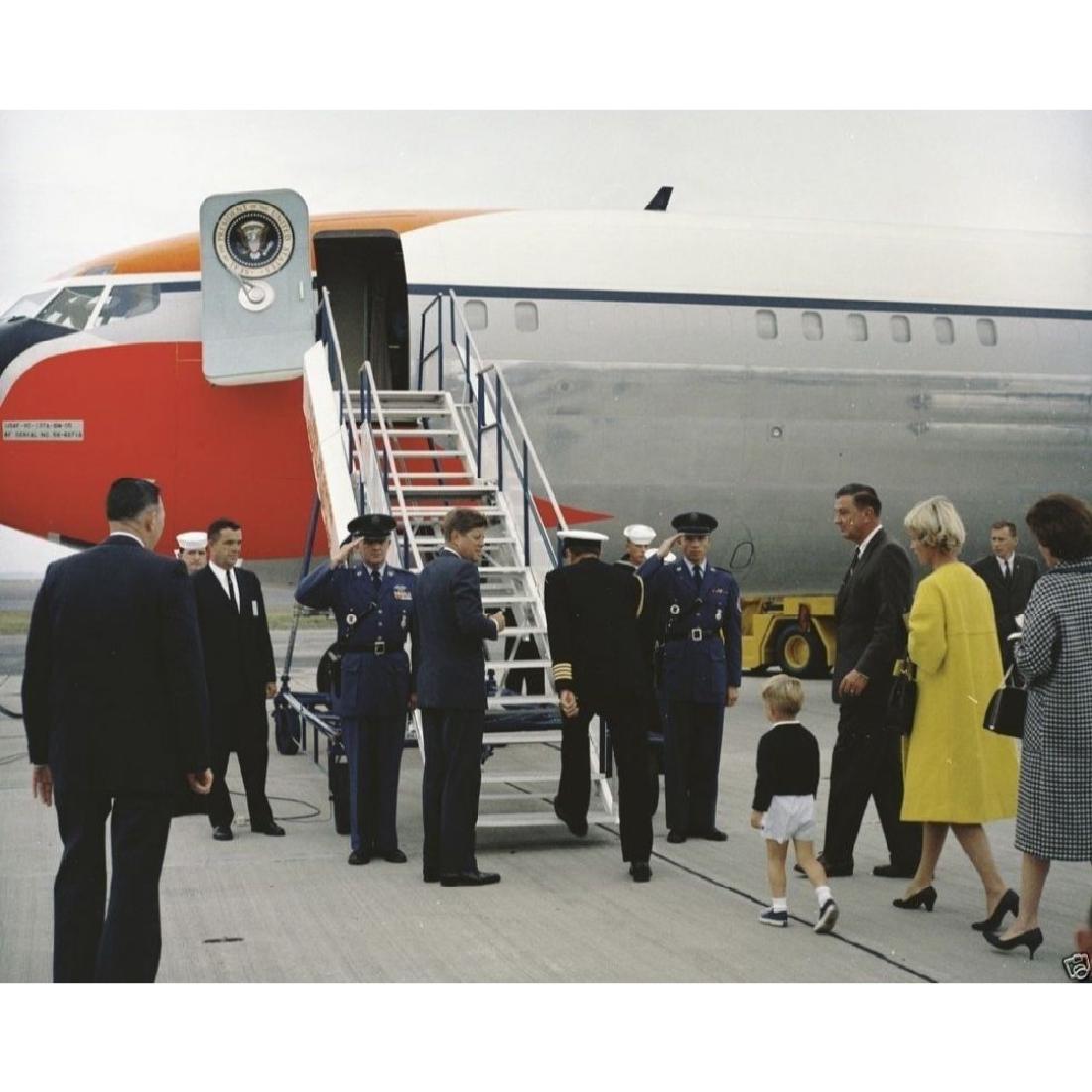 President John F. Kennedy boards Air Force One at: A high Quality Archival print