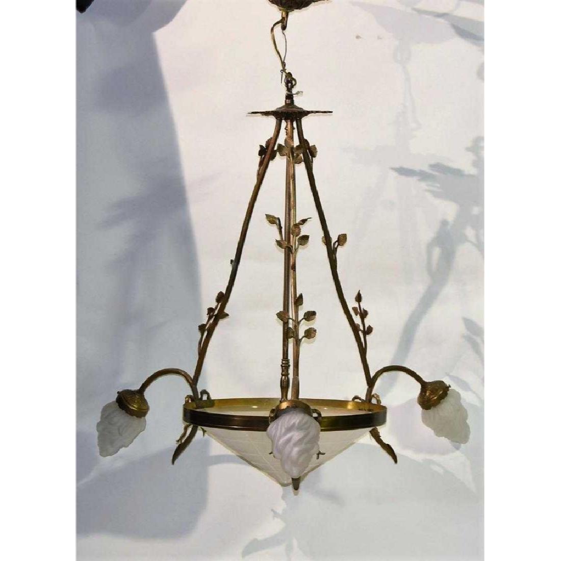 20s French Rose Bud Chandelier: Size 30 High inches X 22 wide inches
