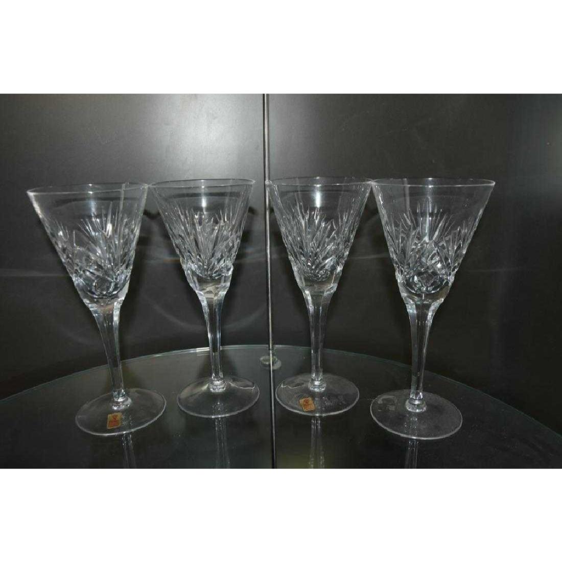 4 Champagne Glasses by Nachtmann Bleikristall German: 8H x 4W 4 crystal glasses
