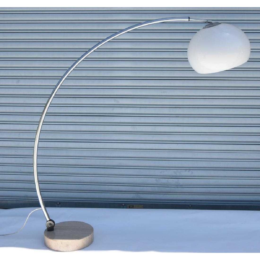 Mid-Century Floor Lamp Marble base: 60H x 60W x 17D