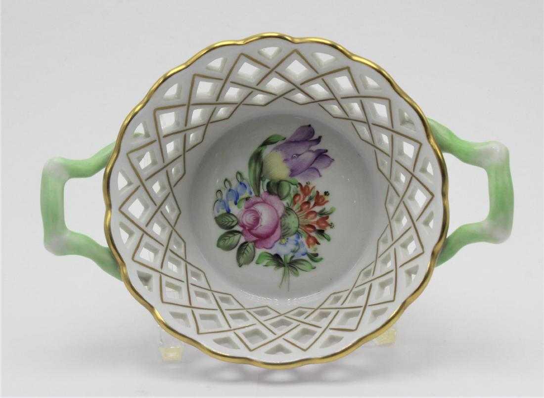 Herend hungry hand painted basket porcelain (1 of 3)