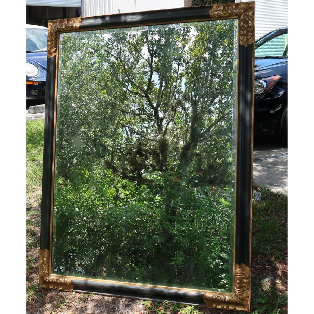 Ebony Empire Mirror with Gold Acanthus Leaf Accents (1 of 3)