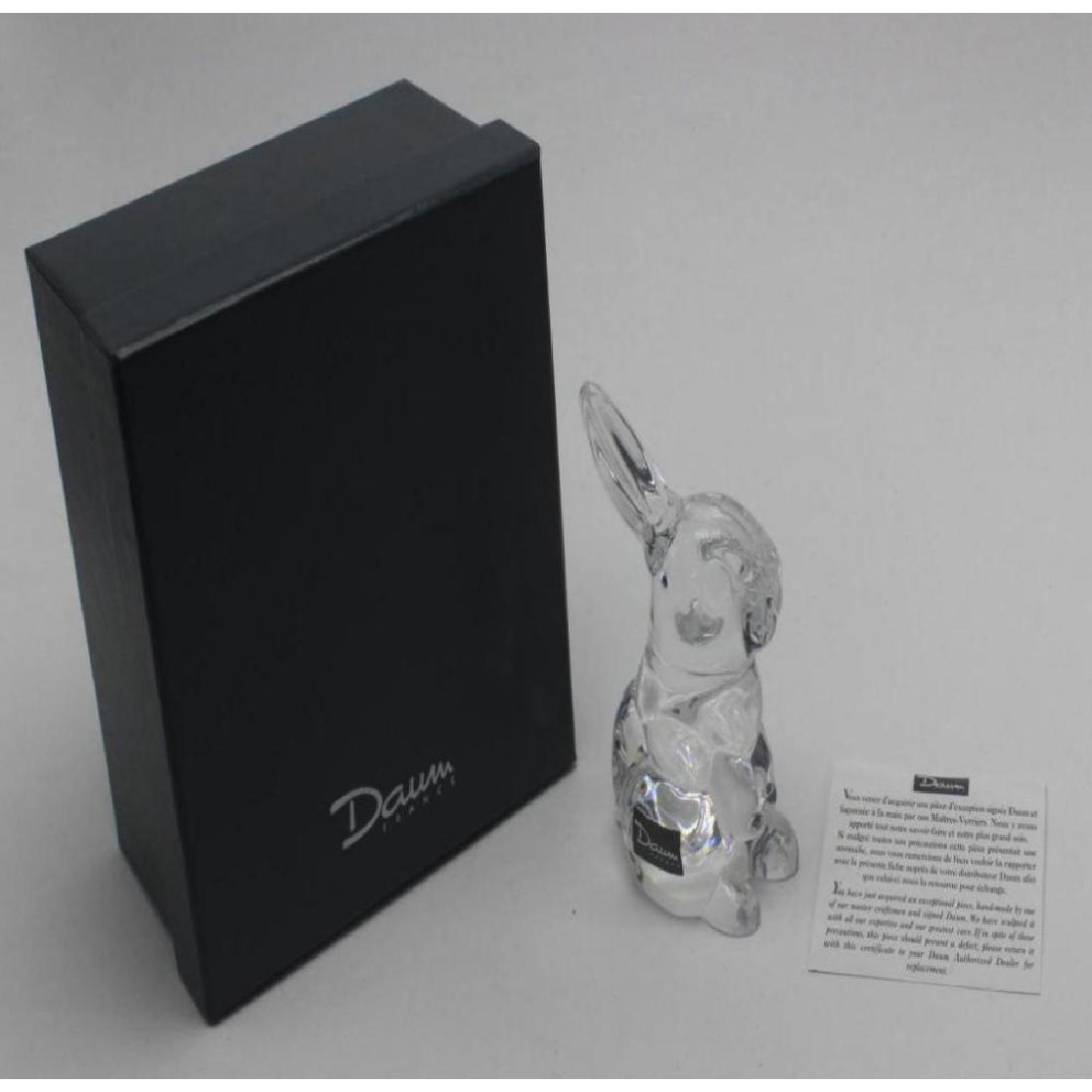 Daum France Crystal Rabbit Figure (1 of 1)