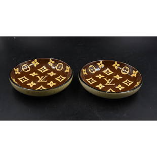 2 Louis Vuitton Dishes - Special Edition: 5" round