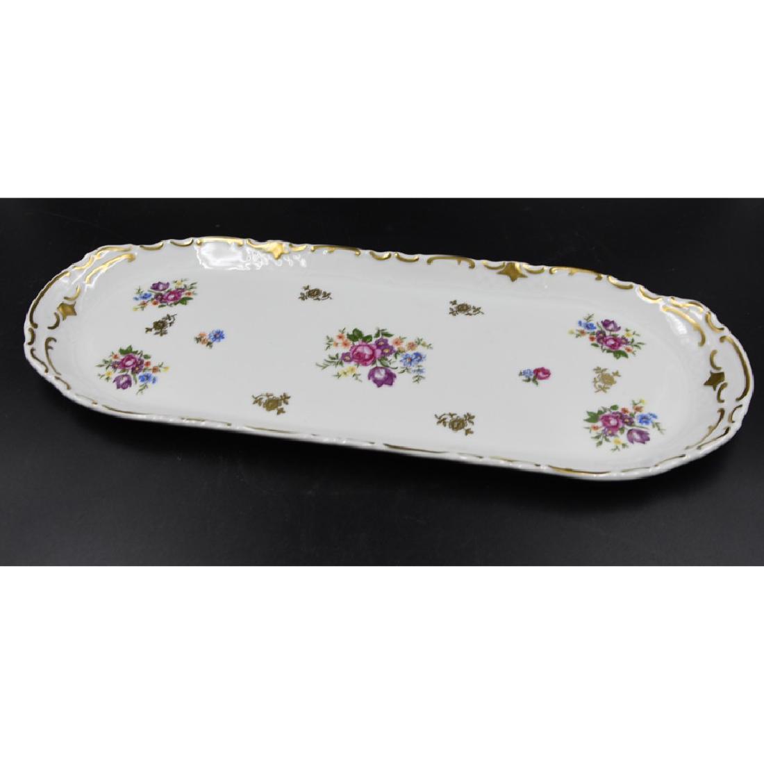 GDR Oval Dresser Tray marked by a crest with an "R" in: 15" long x 6" wide