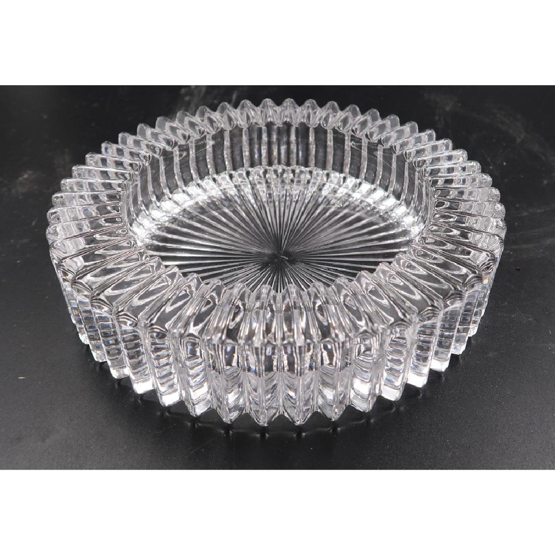 Crystal Wine Coaster - unmarked - lightweight: 6"