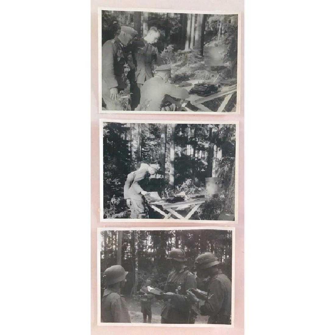 German WWII Heer photo of officers planning (1 of 5)