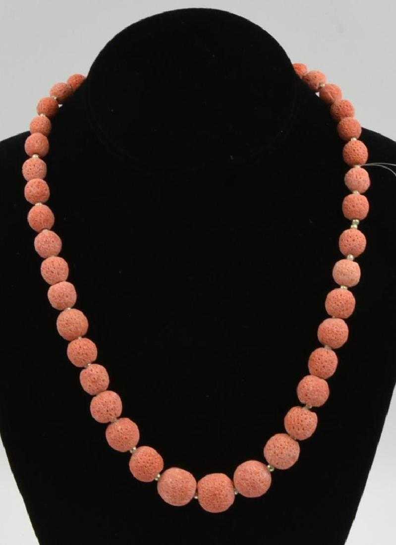 Sponge Coral & Seed Pearl Necklace (1 of 2)