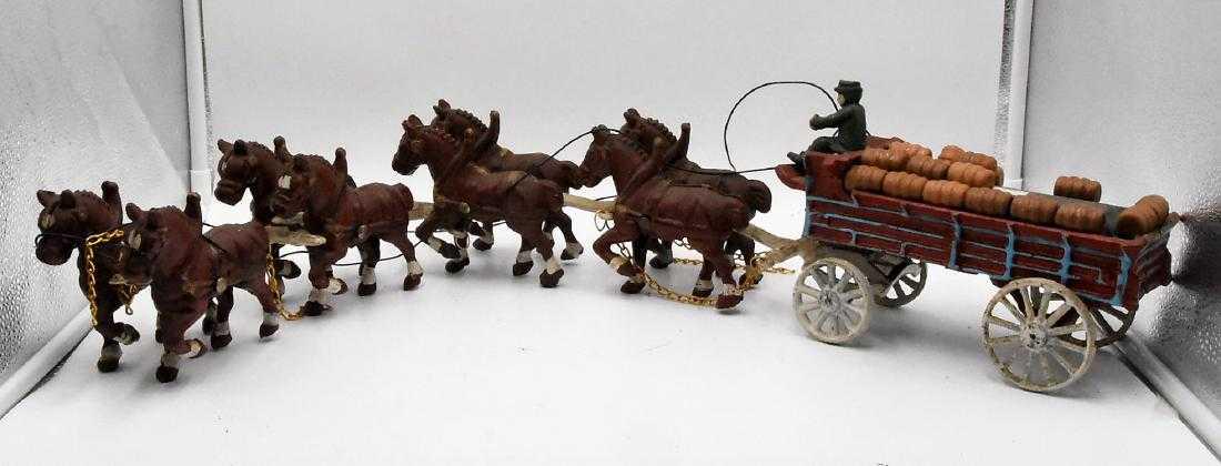 Vintage Toy Horse Beer Wagon (1 of 3)