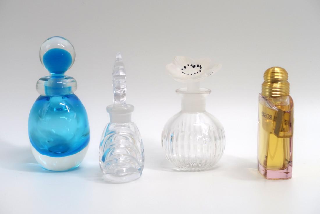 (4) Perfume Bottles: Measurements vary.