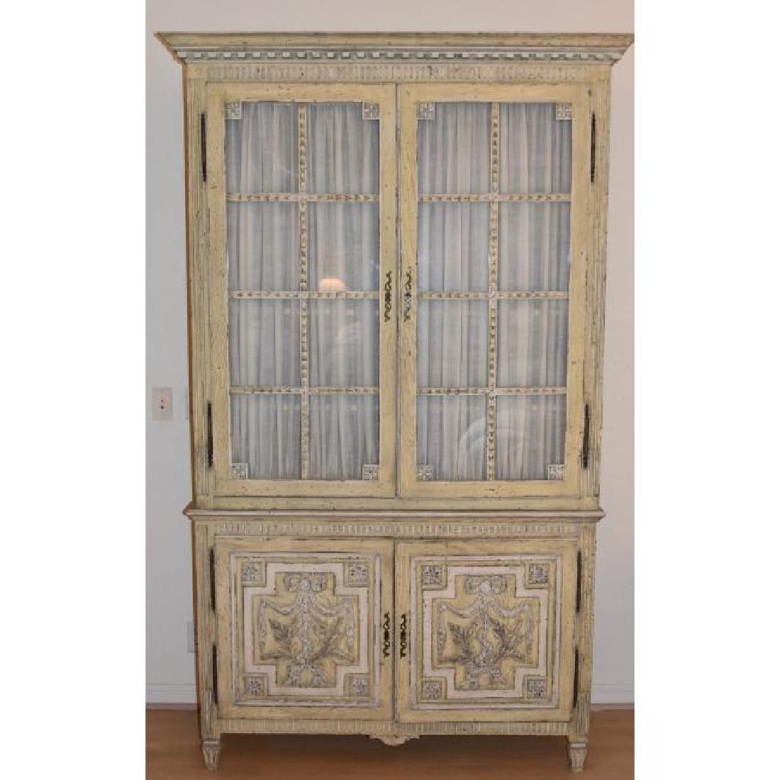 Wall Unit with Glass Doors - exquisite Cabinetry -: 50" X 88" X 18" Wall Unite Cabinetry glass doors W/ English cylinder Hinges