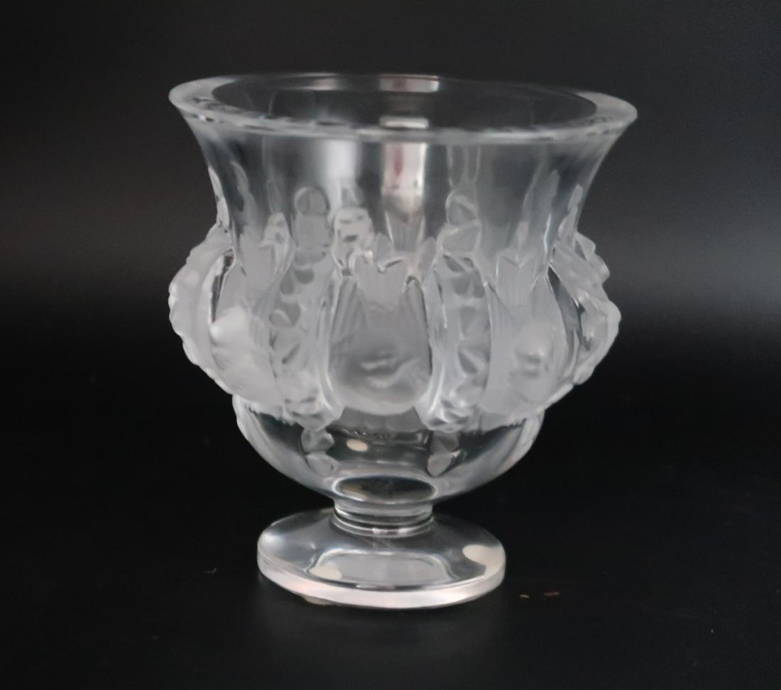 Lalique Signed Footed Vase Crystal Dampier Vase (1 of 5)
