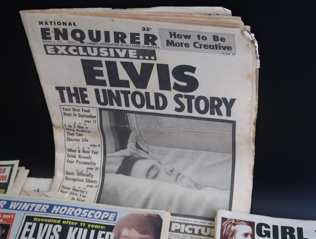 Multiple Magazine and News Papers: All story about Elvis Presley how he died? All are in this News paper.