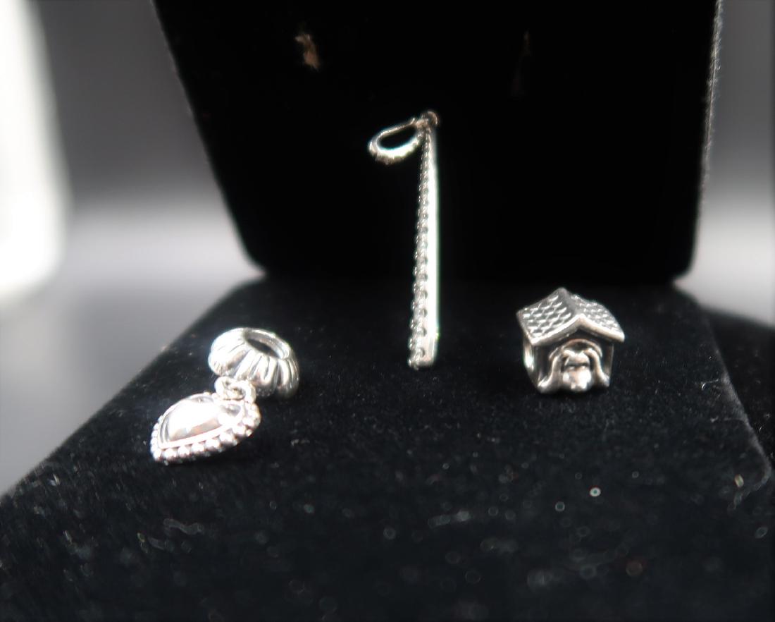 3 pcs. Pandora Charms: With mark on each items. Please review